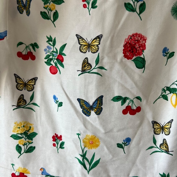 Ann Taylor Botanical Midi Flare Dress size 14 - Picture 6 of 10